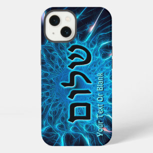 Shalom On Blue Fractal Case-Mate iPhone Case