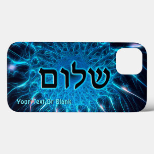 Shalom On Blue Fractal Case-Mate iPhone Case