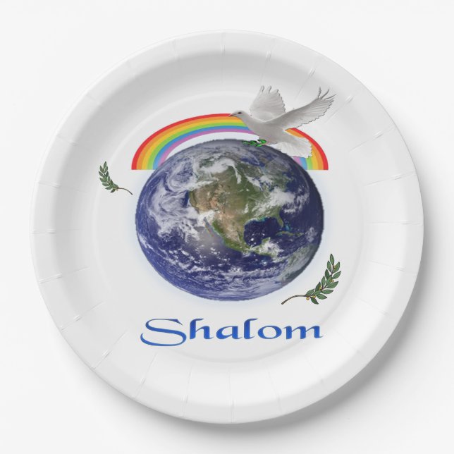 shalom paper plate (Front)