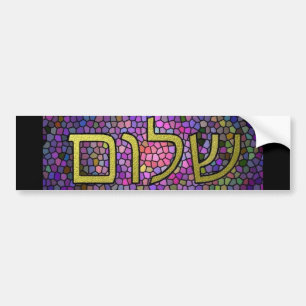 Shalom Peace Bumper Sticker