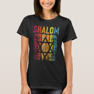 Shalom - Retro Star Of David Jewish Peace Hebrew I T-Shirt