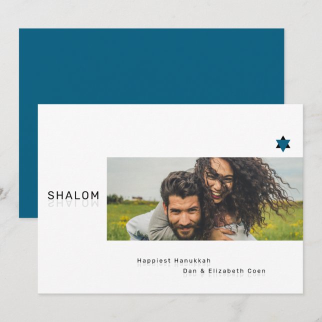 Shalom Shalom Photo Card (Front/Back)