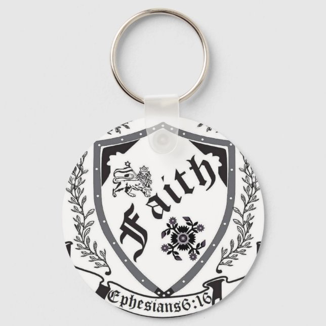 Shalom Shield of Faith Key Ring (Front)