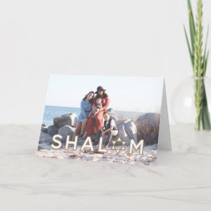 Shalom Star Hanukkah Card - Folded