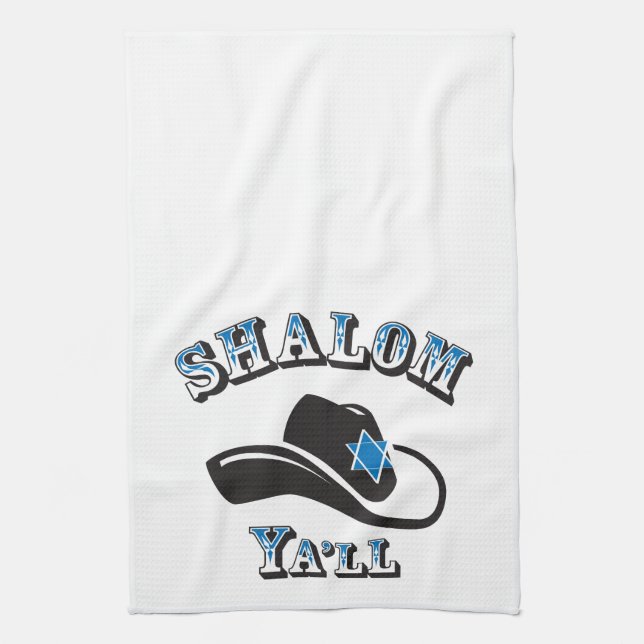 Shalom Ya'll Kitchen Towel (Vertical)