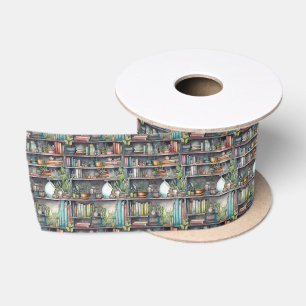Shalvah - Porträt eines Bücherregals Satinband Satin Ribbon