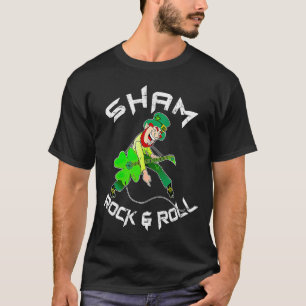 Sham Rock And Roll Shamrock Guitar Lover St Patric T-Shirt