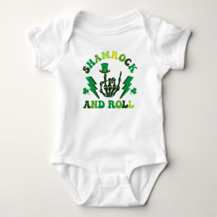 Sham Rock and Roll St Patrick's Day Baby Bodysuit