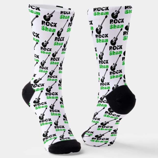 Sham-ROCK Guitar Version Socks (Angled)