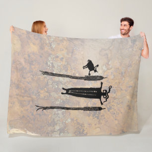 Shaman and Spirit Guides Fleece Blanket