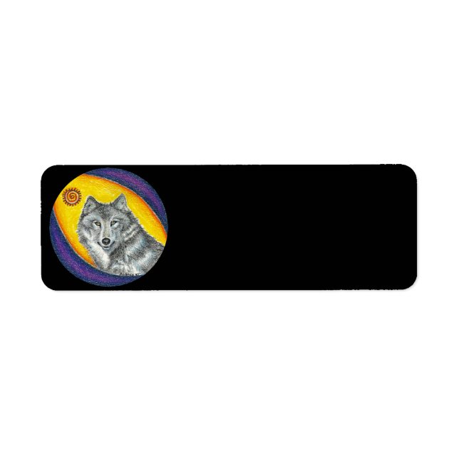 Shaman Healing Wolf (black) (Front)