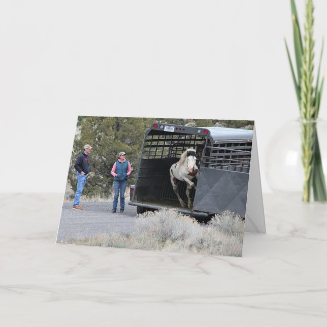 Shaman Jumping to Freedom 5x7 Greeting Card (Front)