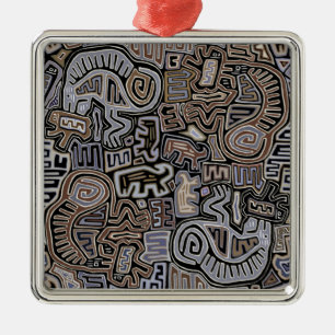 Shaman Peyote Serpent Ritual Spirits Metal Tree Decoration