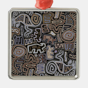 Shaman Peyote Serpent Ritual Spirits Metal Tree Decoration