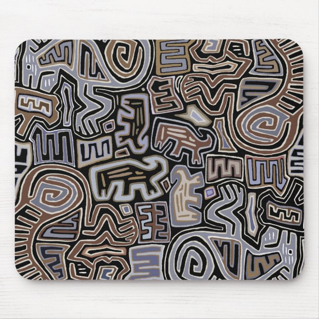 Shaman Peyote Serpent Ritual Spirits Mouse Mat (Front)