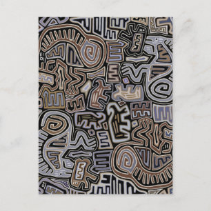 Shaman Peyote Serpent Ritual Spirits Postcard