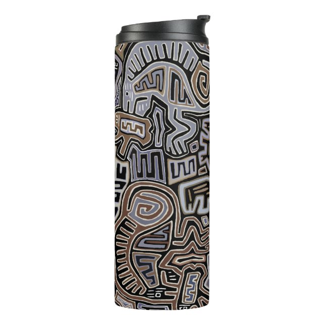 Shaman Peyote Serpent Ritual Spirits Thermal Tumbler (Rotated Left)