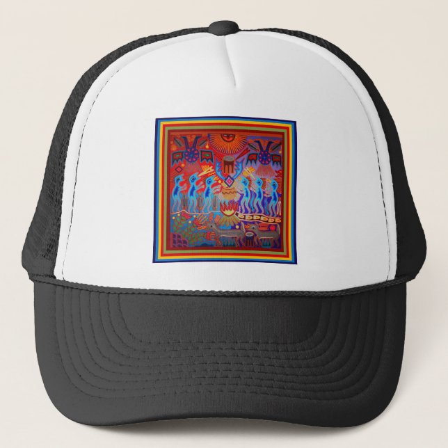 Shaman Ritual Huichol Trucker Hat (Front)