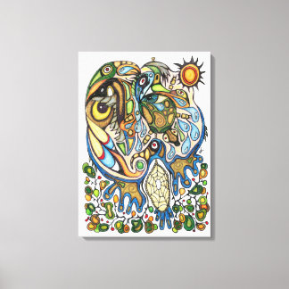 Shaman Spirit: Dream of the Thunderbird (NORTH) Canvas Print