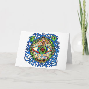 Shaman Spirt: Blue Frog-Eye Shaman Medicine Card