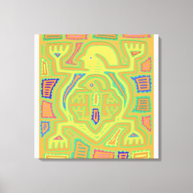 Shaman with Child Canvas Print (Front)
