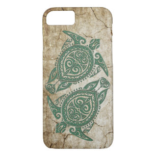 Shamanic Sea Turtle Symbol + your ideas iPhone 8/7 Case