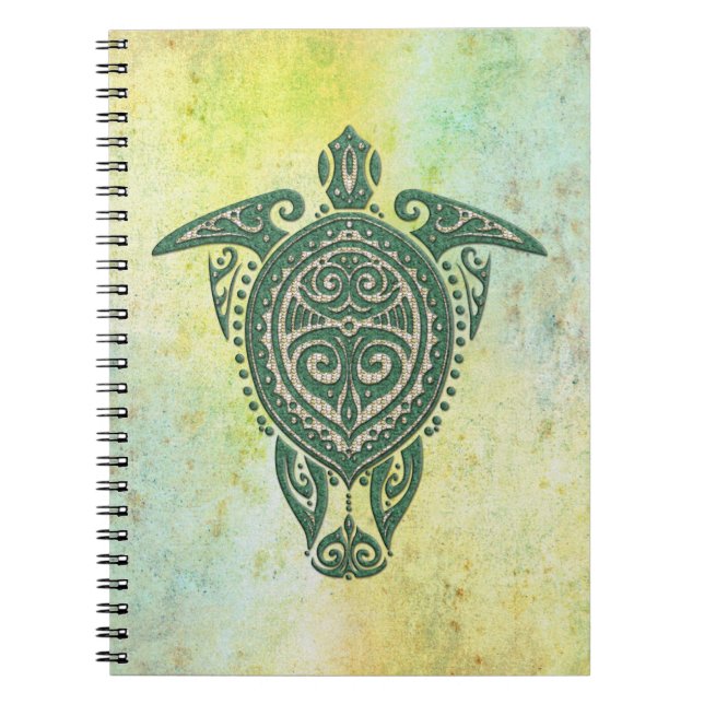 Shamanic Sea Turtle Symbol + your ideas Notebook (Front)