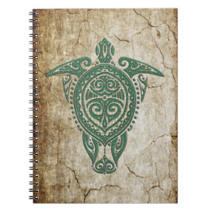 Shamanic Sea Turtle Symbol + your ideas Notebook