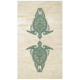 Shamanic Sea Turtle Symbol + your ideas Tablecloth
