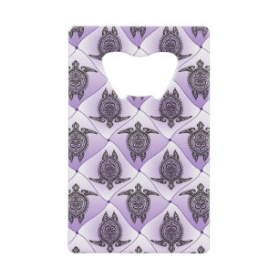 Shamanic Sea Turtles Pattern - violet