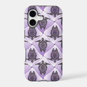 Shamanic Sea Turtles Pattern - violet