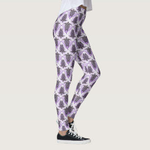 Shamanic Sea Turtles Pattern - violet Leggings