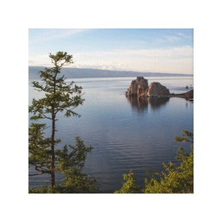 Shamanka Rock at Baikal Lake Canvas Print