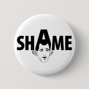 Shame on You Scott Walker! 6 Cm Round Badge