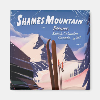 Shames Mountain Terrace British Columbia Ski Magnet