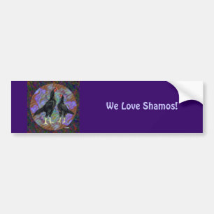 Shamo:  Black Pair Bumper Sticker