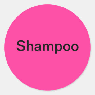 Shampoo Labels/ Classic Round Sticker