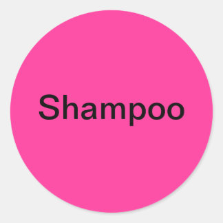 Shampoo Labels/ Classic Round Sticker