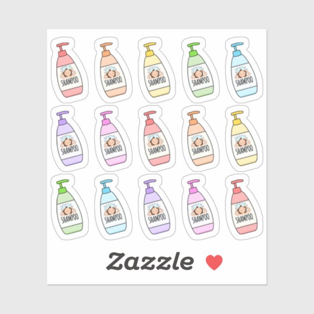 Shampoo Wash Hair Shower Routine Beauty Planner (Sheet)