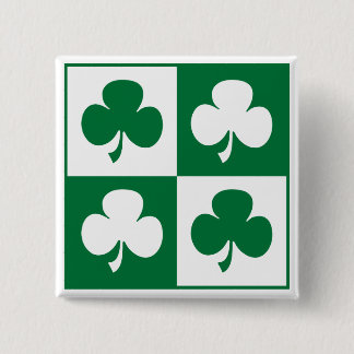 Shamrock 15 Cm Square Badge