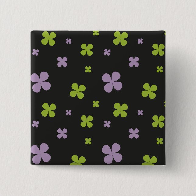 Shamrock 15 Cm Square Badge (Front)