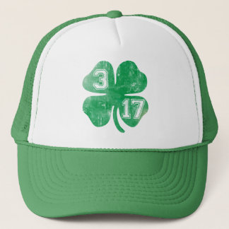 Shamrock 3/17 St Patricks Day Trucker Hat