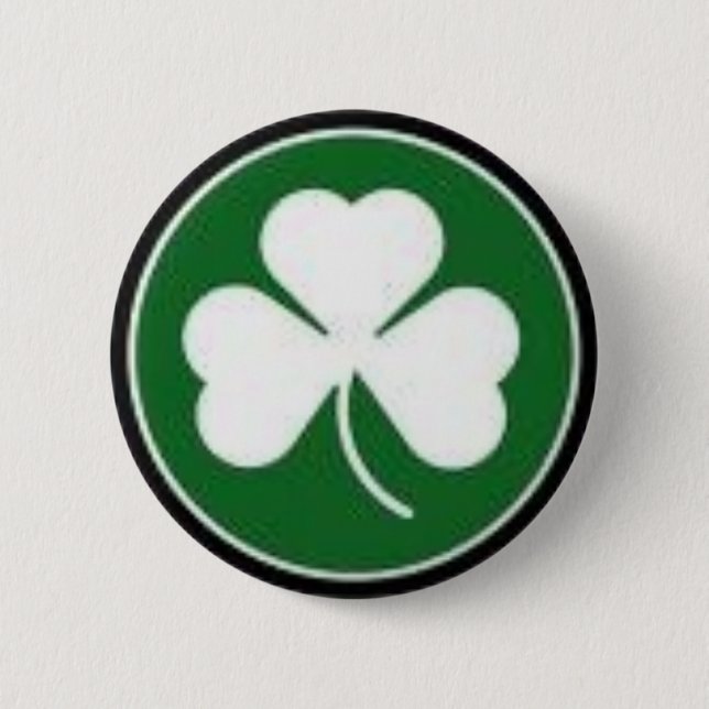 shamrock 6 cm round badge (Front)