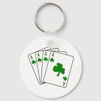 Shamrock Aces Key Ring
