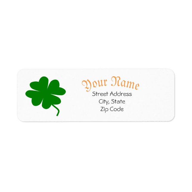 Shamrock Address Labels (Front)