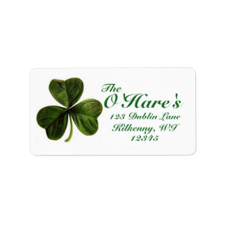 Shamrock Address Labels Custom