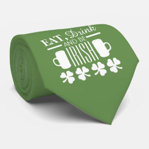 Shamrock and Beer Tie