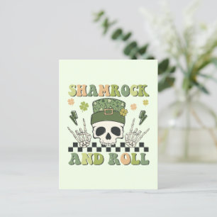 Shamrock and Roll Postcard
