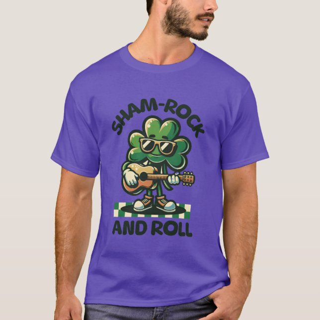ShamRock and Roll retro T-Shirt (Front)