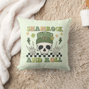 Shamrock and Roll - Skeleton Clover Cushion